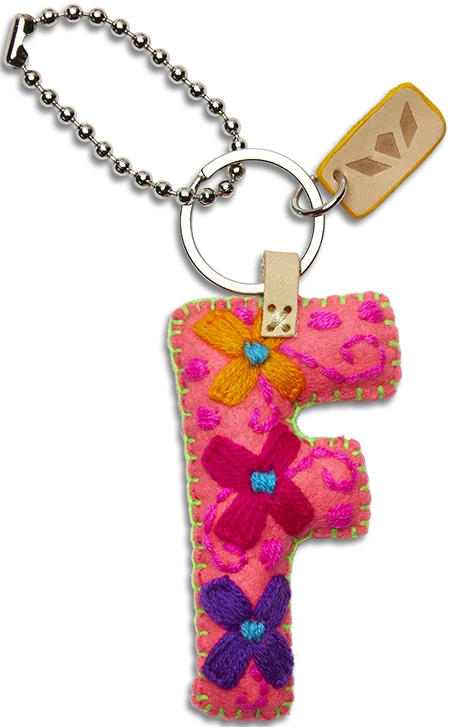 Consuela | Pink Felt Letter Charms