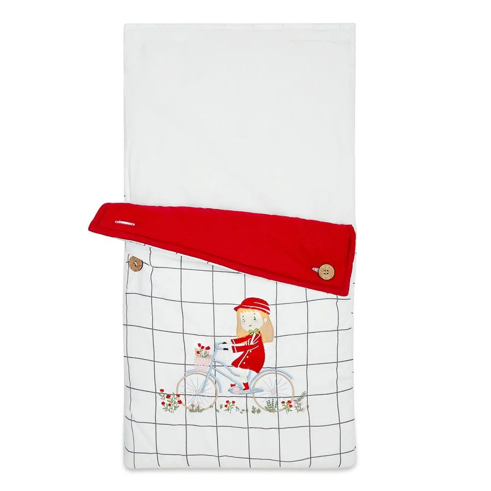 Cotton Carrier Nest cum Sleeping Bag, Scarlet in Paris