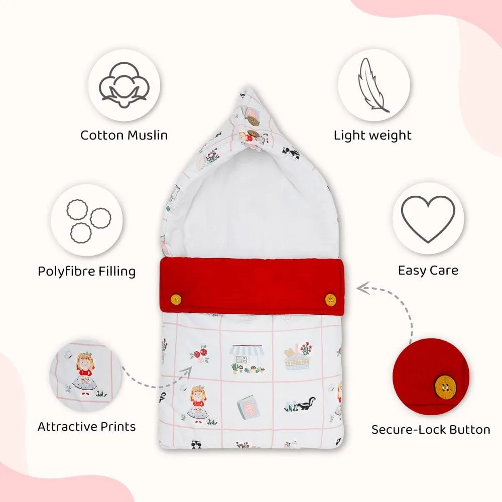 Cotton Carrier Nest cum Sleeping Bag, Scarlet on Adventure