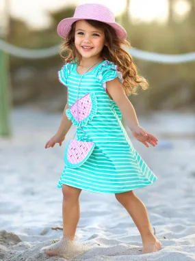 Couture Cutie Watermelon Dress and Purse Set