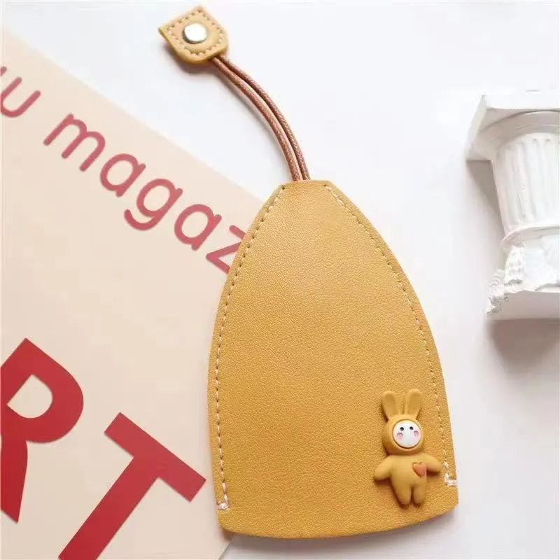 Creative Pull-out Cute Rabbit Leather Key Case