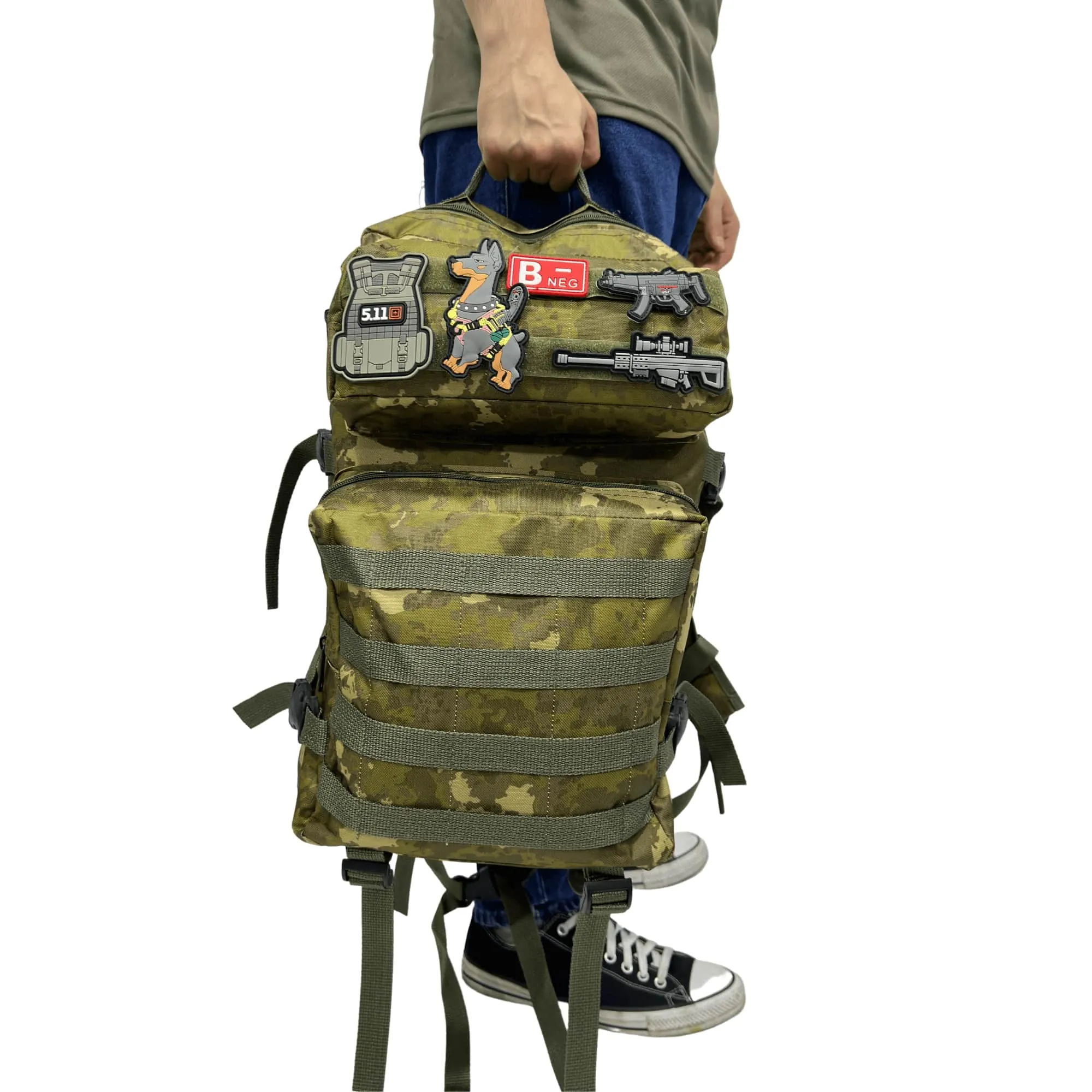 CRW Camouflage Tactical Sports Backpack - 50 Liter Bag