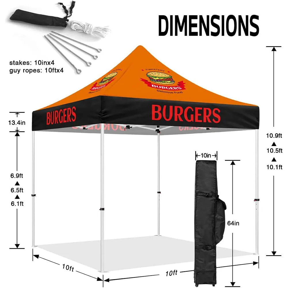 Custom 10x10 Canopy   2 Full Walls