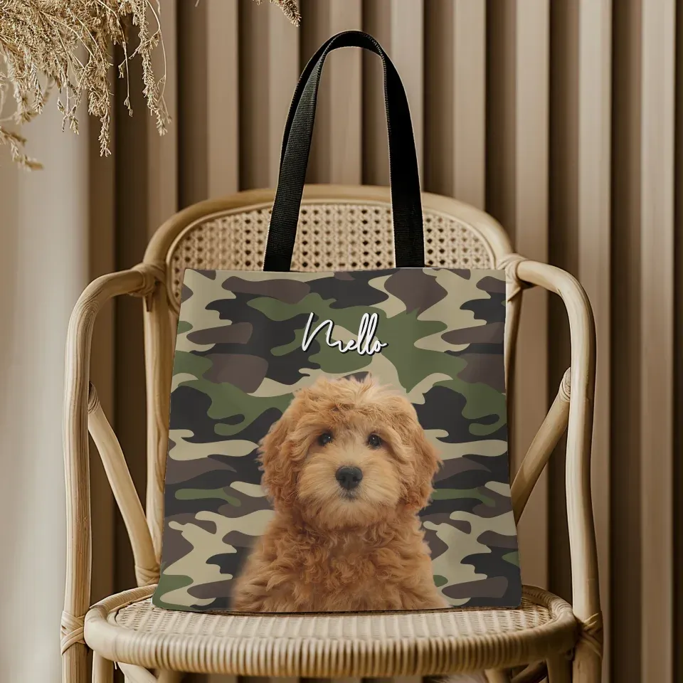 Custom Camo Tote Bag