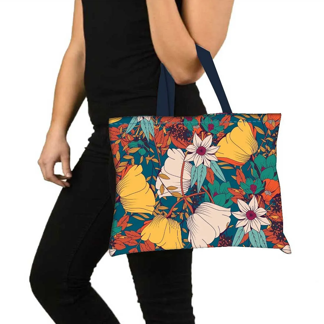 Designer Tote Bag With Zip Beach Gym Travel Bags -  Elegance