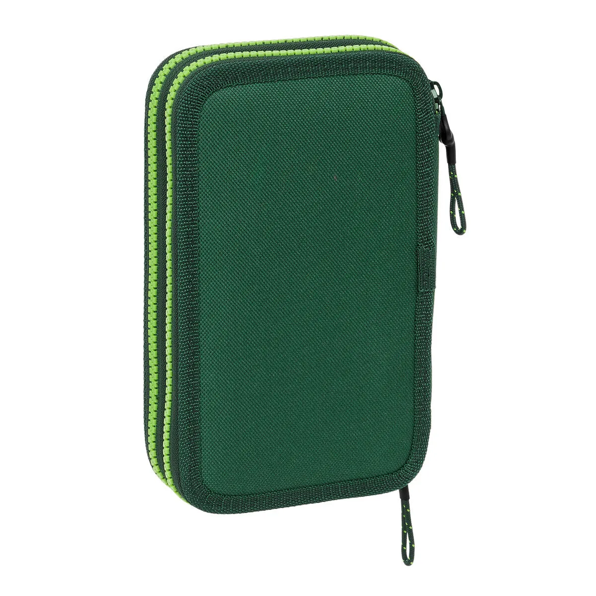 Double Pencil Case Real Betis Balompié Green 12.5 x 19.5 x 4 cm 28 Pieces