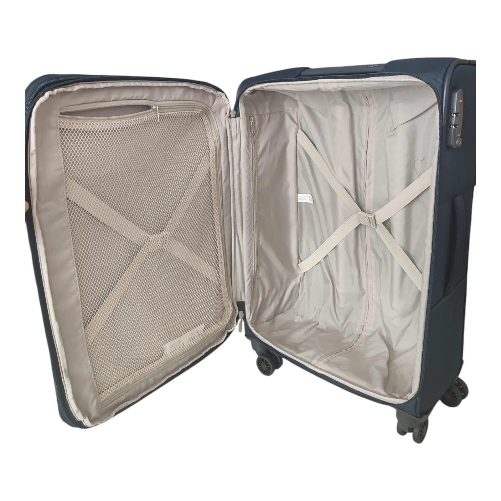 Eagle Lightweight Two-Tone Expandable Suitcase - 21 Inch Cabin