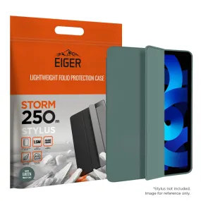 Eiger Storm 250m Stylus Case for Apple iPad Air (2022) in Dark Green