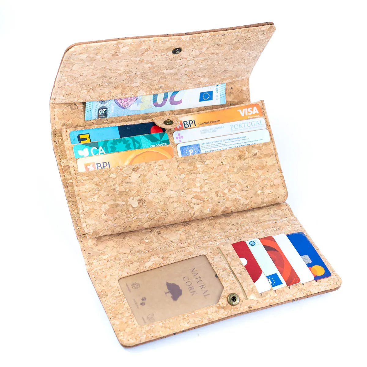 Elegant Cork Women's Foldable Wallet - Available in 5 Stunning Colors BAG-2341