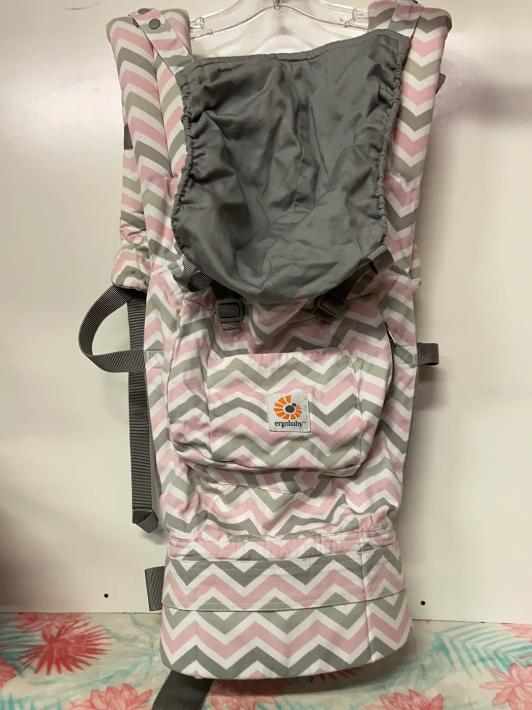 ErgoBaby Carrier, Pink Chevron