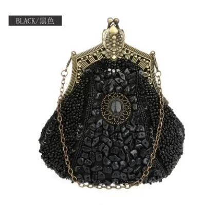 Exquisite Boho Handmade Beaded Vintage Evening Bag-Clutch