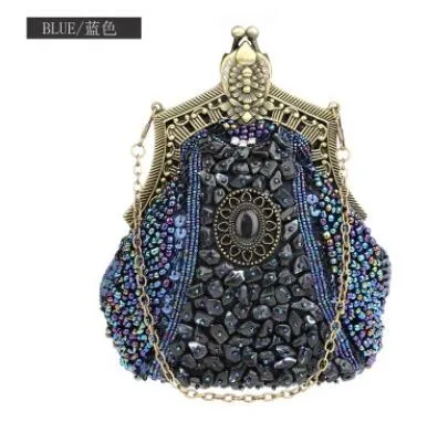 Exquisite Boho Handmade Beaded Vintage Evening Bag-Clutch