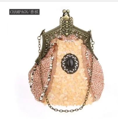 Exquisite Boho Handmade Beaded Vintage Evening Bag-Clutch