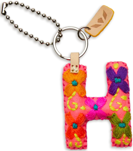 Felt Letter Charm Pink