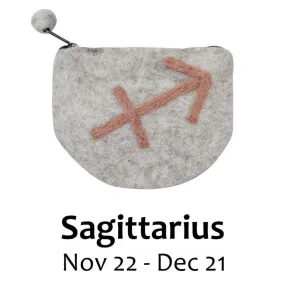 Felt Sagittarius Zodiac Coin Purse - Global Groove