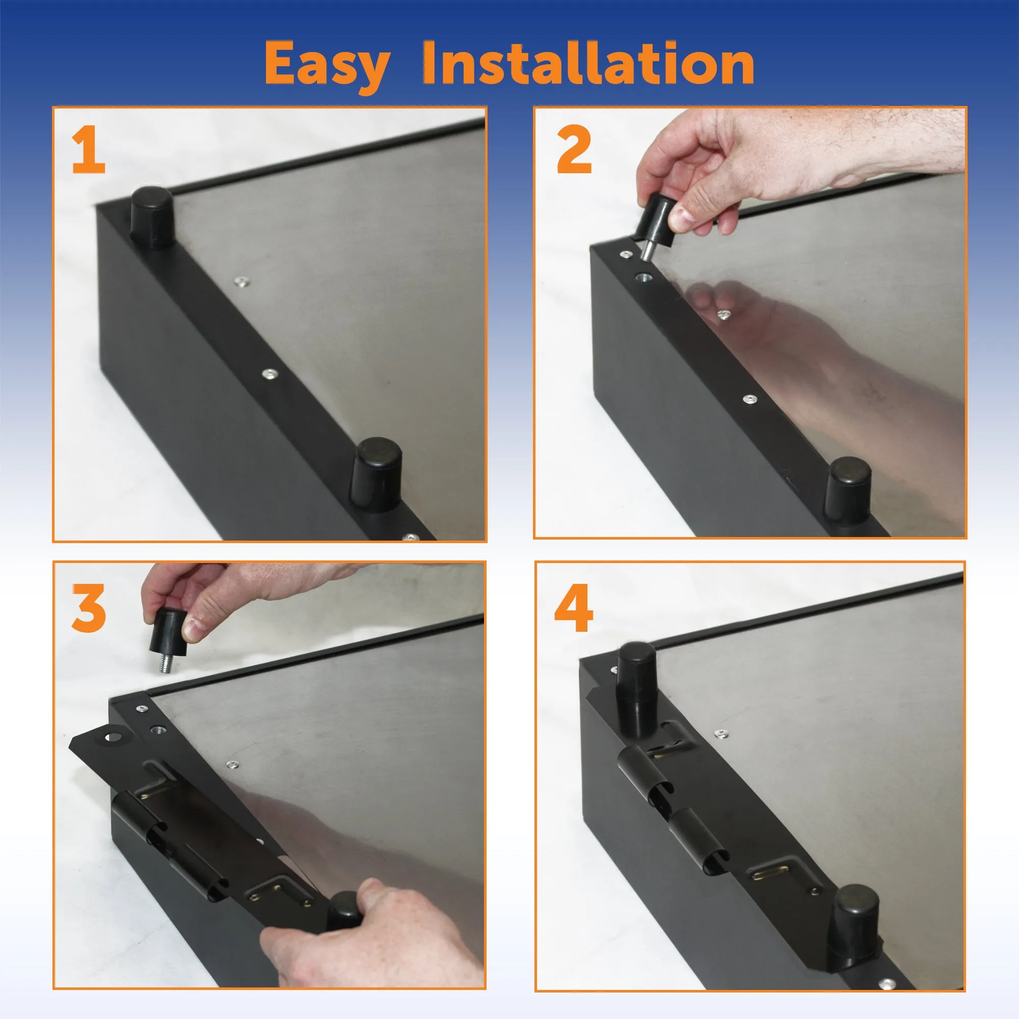 Flame King Bracket for Tabletop Griddles Connects via Leg Screws