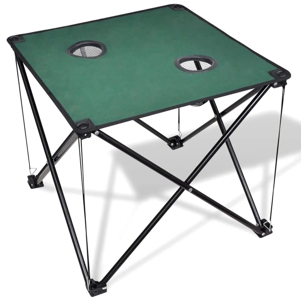 Foldable Camping Table Dark Green