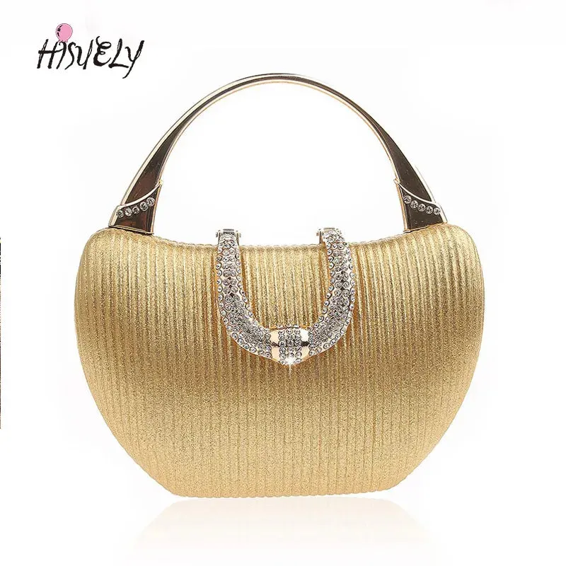 Free Shipping Gold Wedding Purse Female Handbag WY214