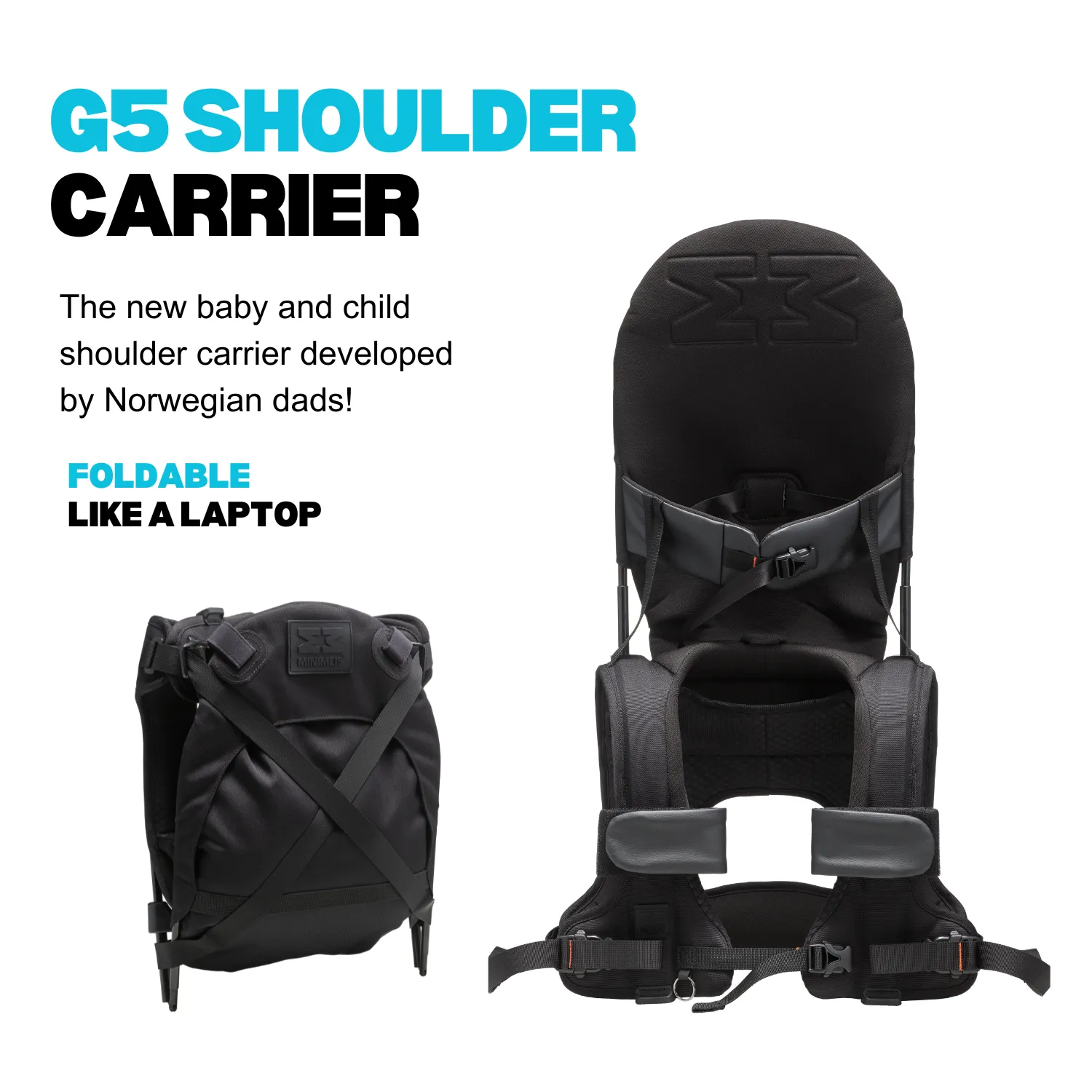 G5 Lightweight Child Shoulder Carrier Premium Black