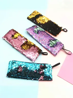 Girls Magic Sequin Pen Bag - Reversible Sequin Pencil Case