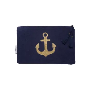 Gold Anchor Pouch