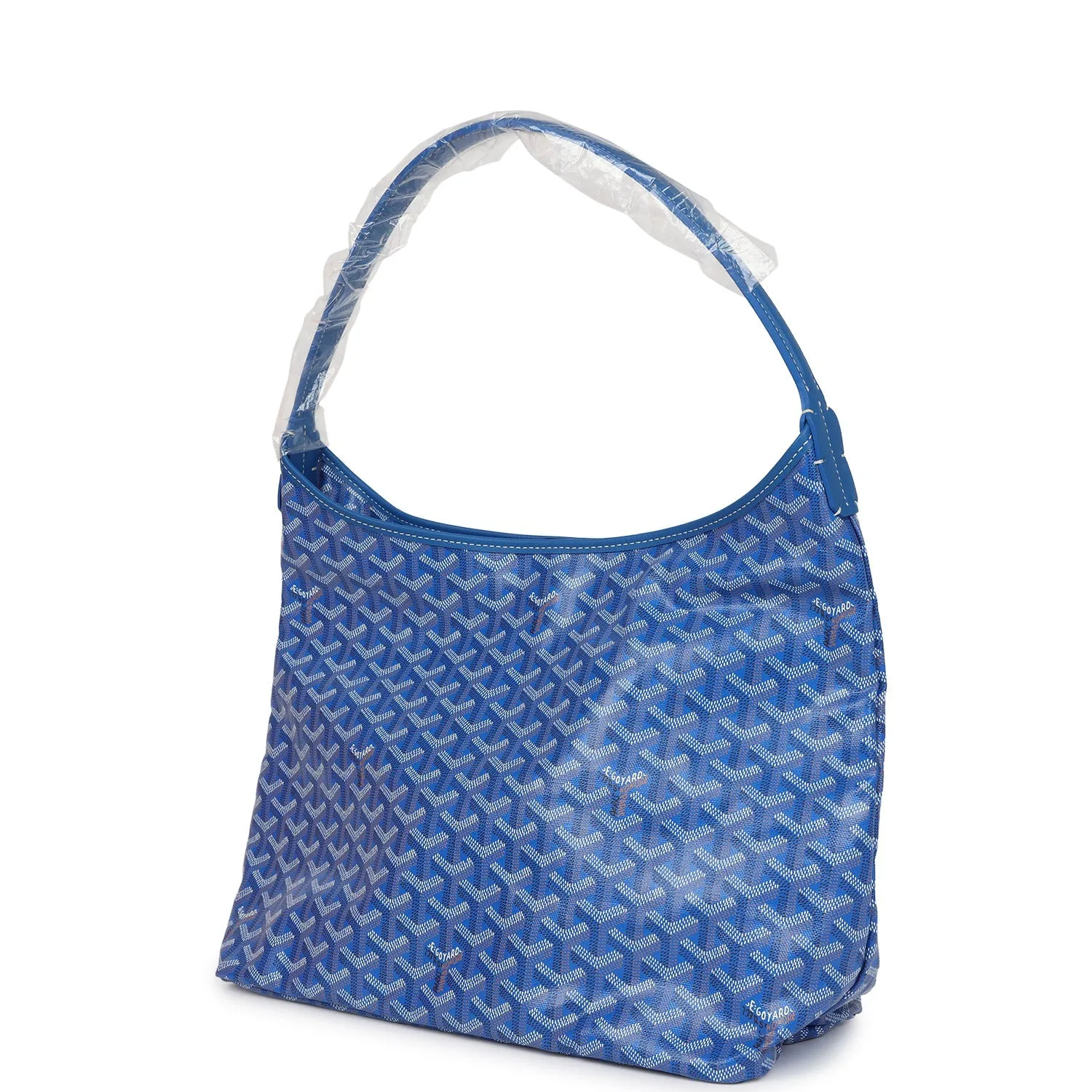 Goyard Goyardine Sky Blue Boheme PM Hobo Bag Palladium Hardware