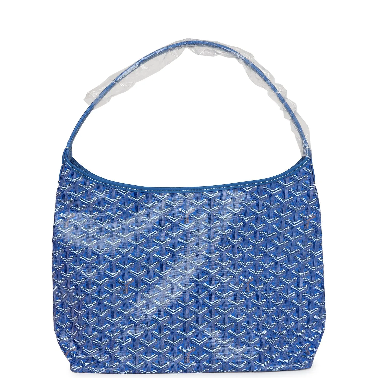 Goyard Goyardine Sky Blue Boheme PM Hobo Bag Palladium Hardware