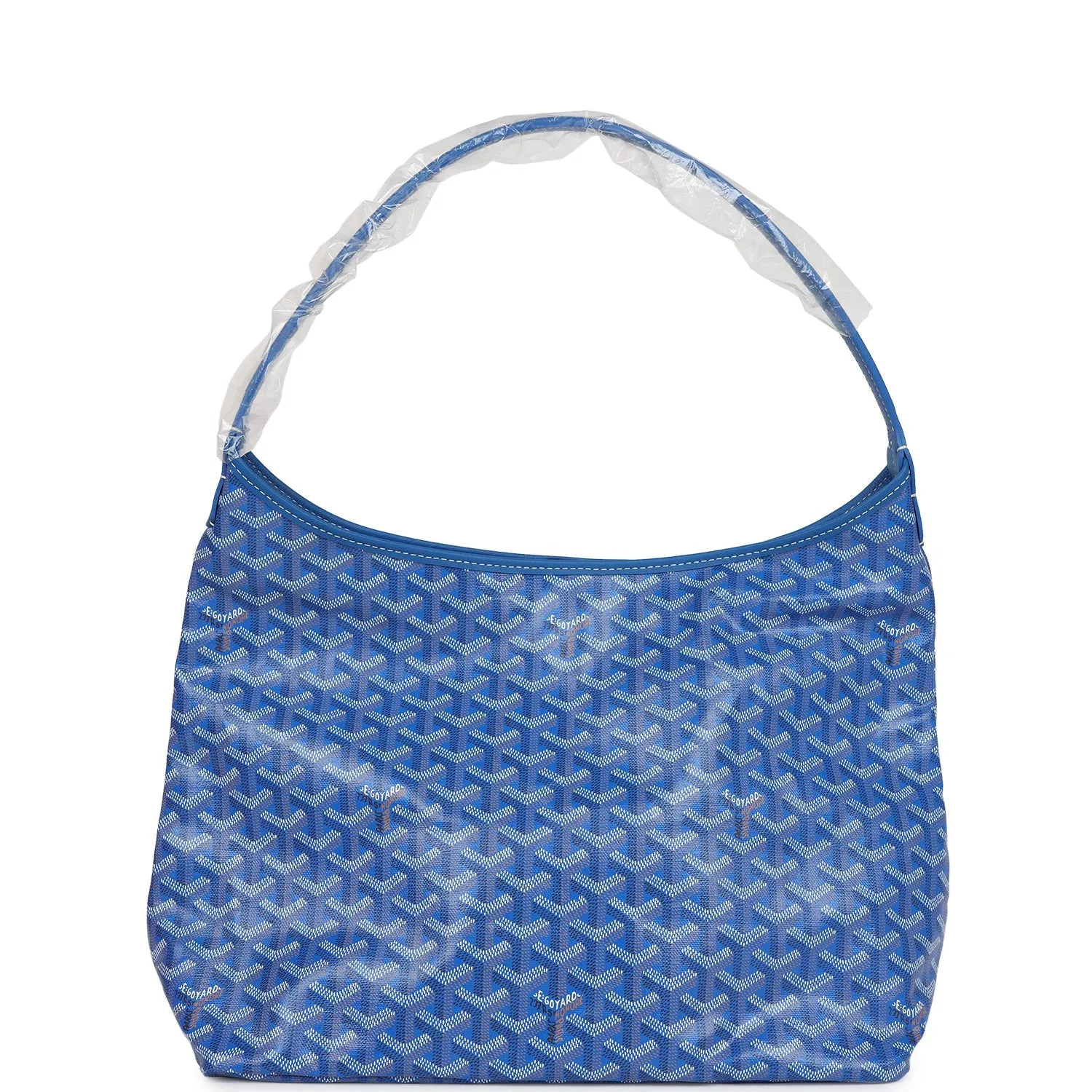 Goyard Goyardine Sky Blue Boheme PM Hobo Bag Palladium Hardware