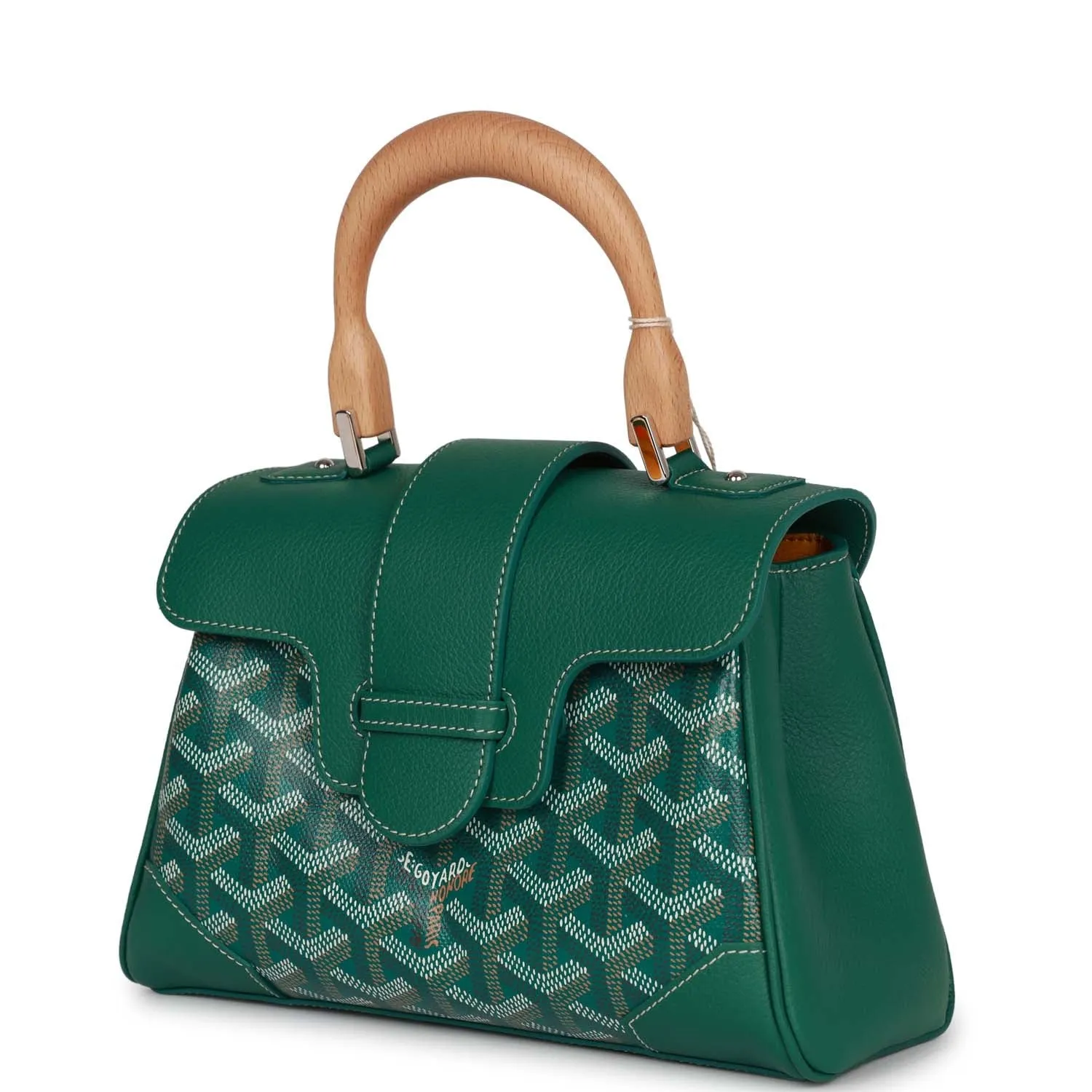 Goyard Saigon Souple Mini Bag Green Goyardine Palladium Hardware