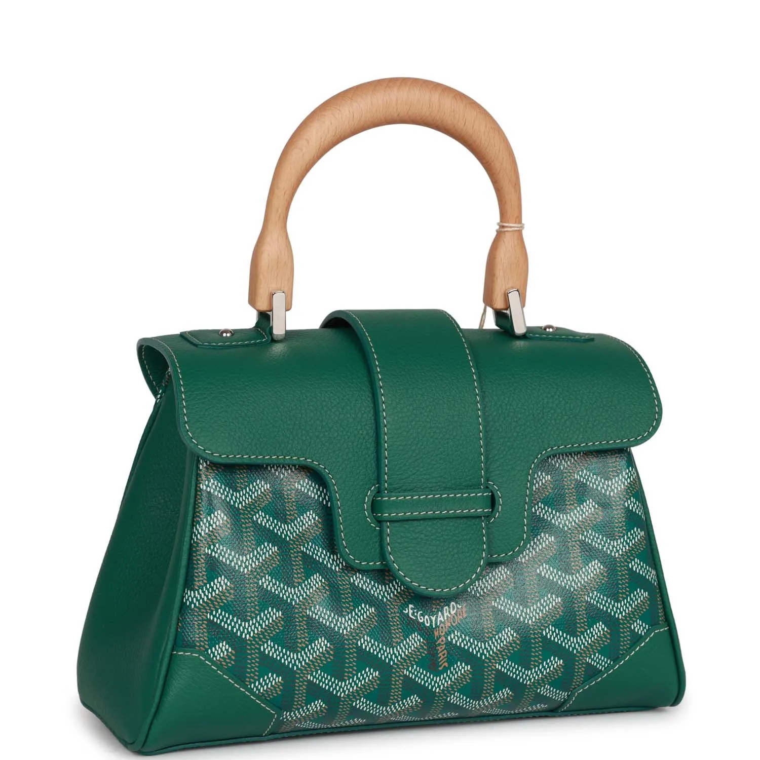 Goyard Saigon Souple Mini Bag Green Goyardine Palladium Hardware