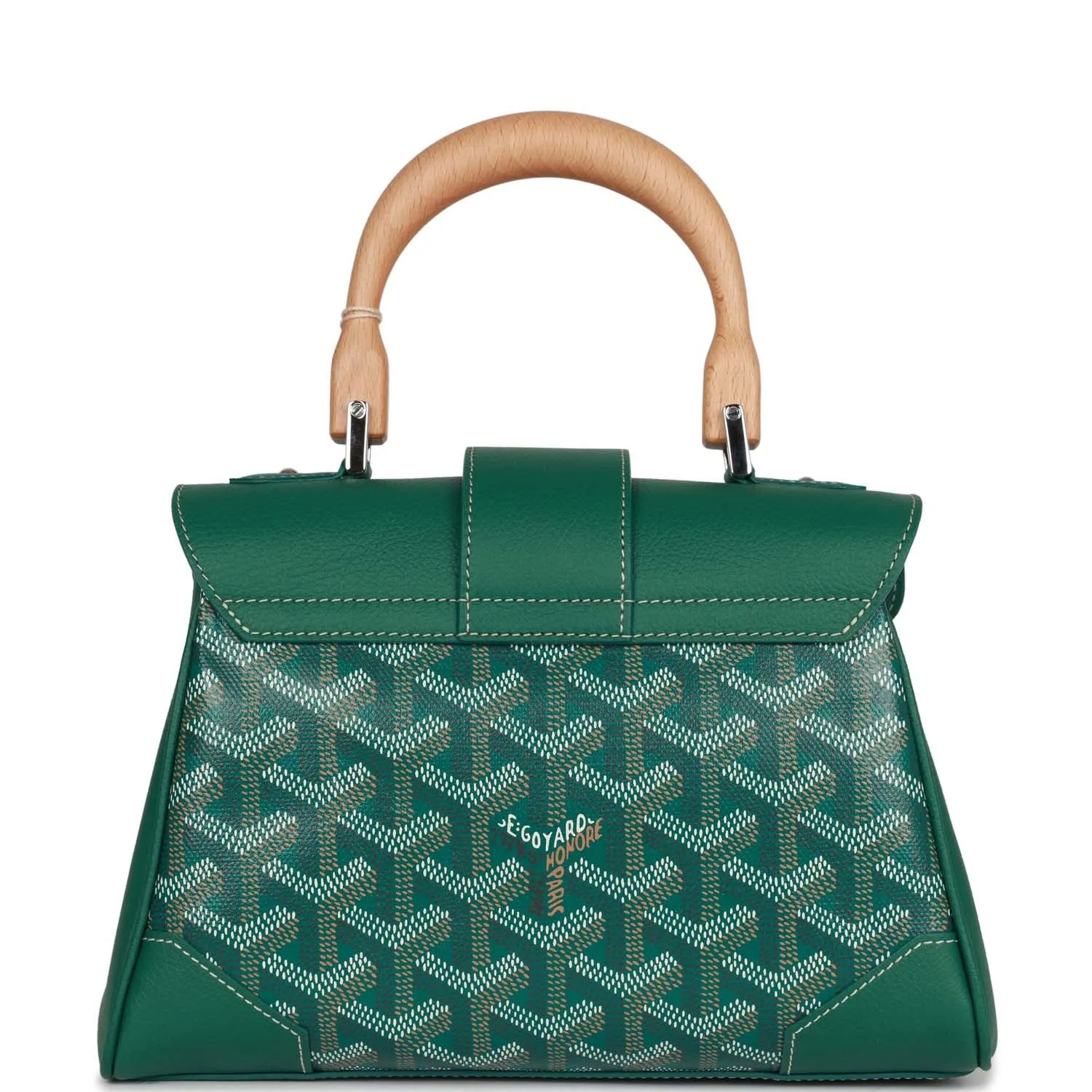 Goyard Saigon Souple Mini Bag Green Goyardine Palladium Hardware