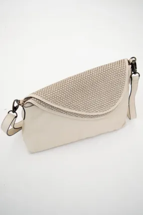 Handbag 072, Ivory, Leather