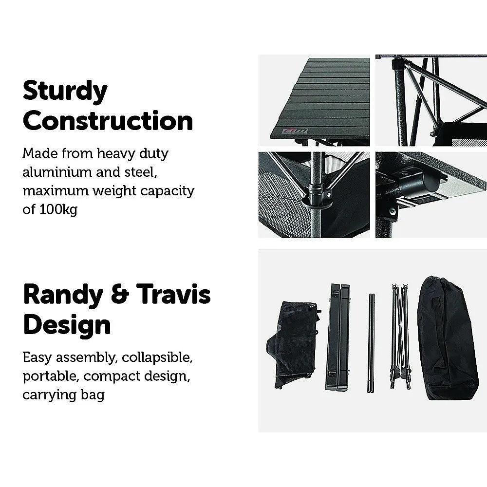 Heavy-Duty Folding Camping Table 100kg Capacity - Randy & Travis