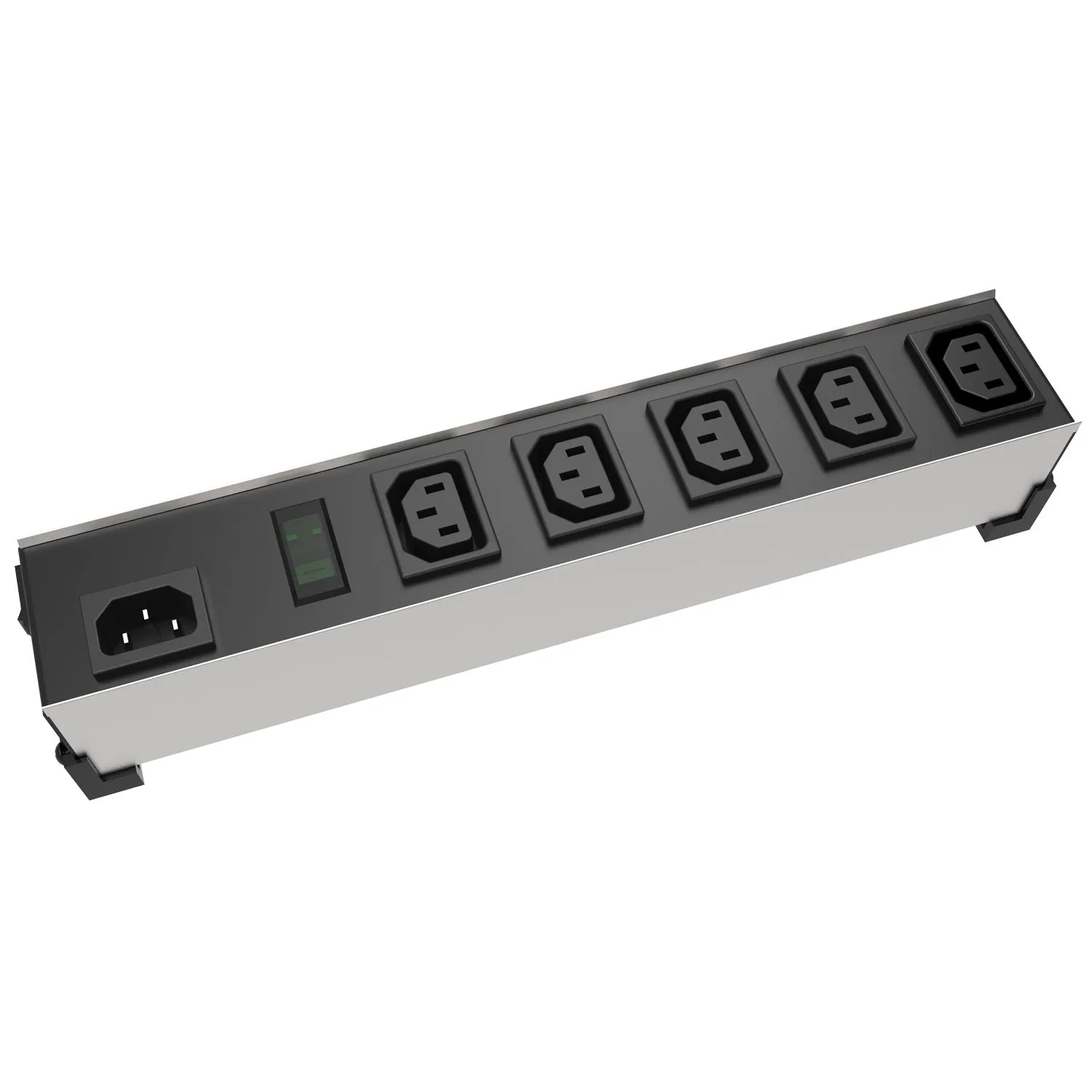 Heavy Duty Power Bar, 16.5" , IEC 8-Outlet, 240VAC, 10A