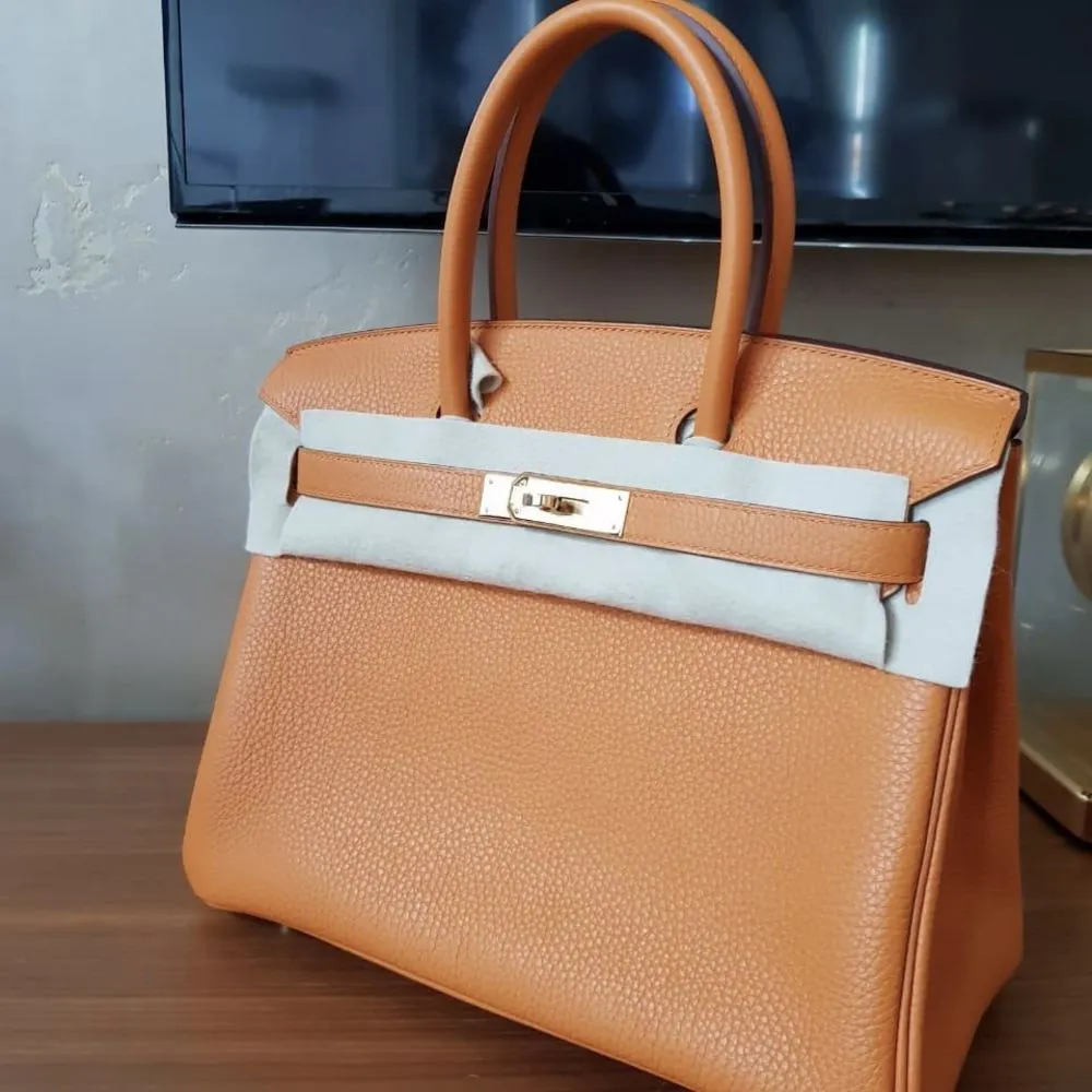 Hermès Birkin 30 Abricot Taurillon Clemence Gold Hardware GHW