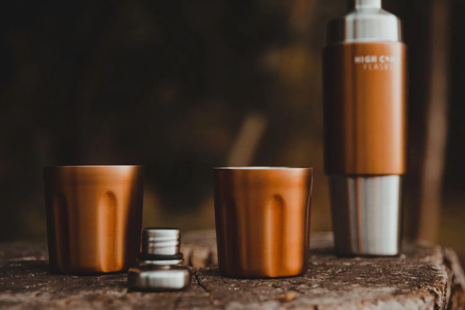 High Camp Travel Flask and Tumblers - Firelight 750