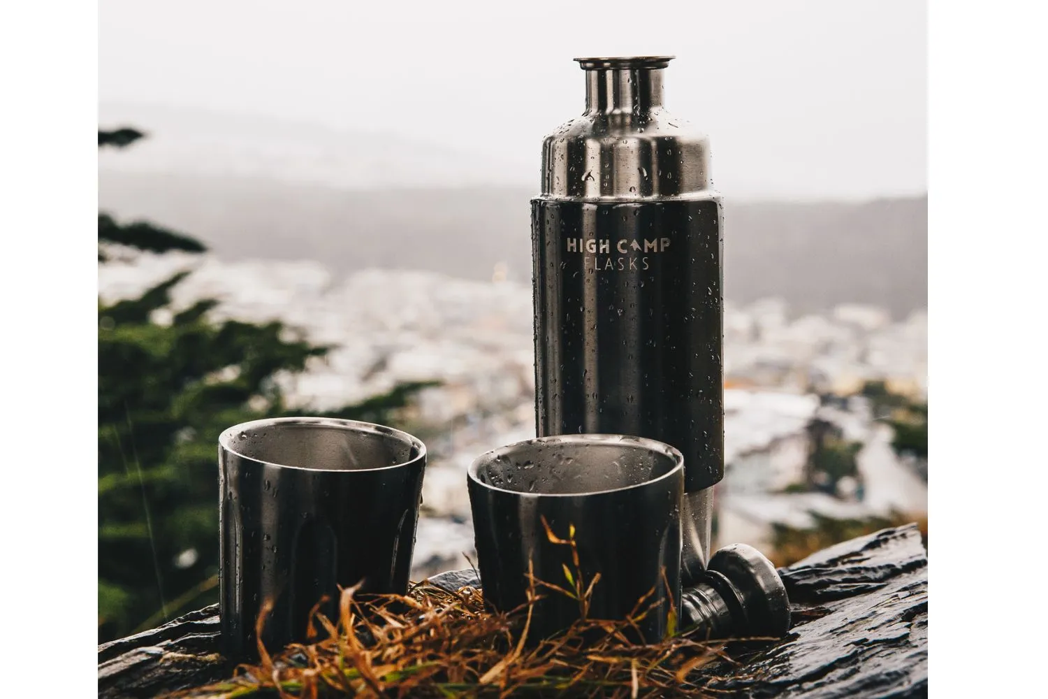 High Camp Travel Flask and Tumblers - Firelight 750