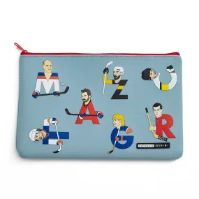 Hockey Legends Alphabet Neoprene Pencil Case