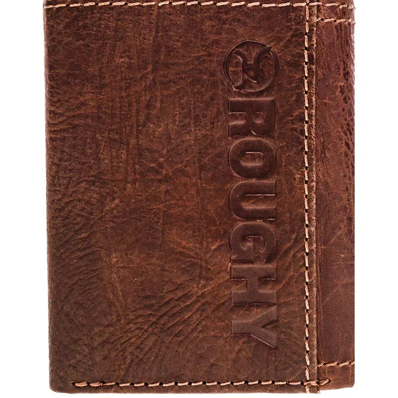 Hooey "Strap" Brown/Aztec Roughy Trifold Wallet - RTF011-BRAZ