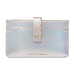 Iridescent Silver Travel Wallet by Estella Bartlett