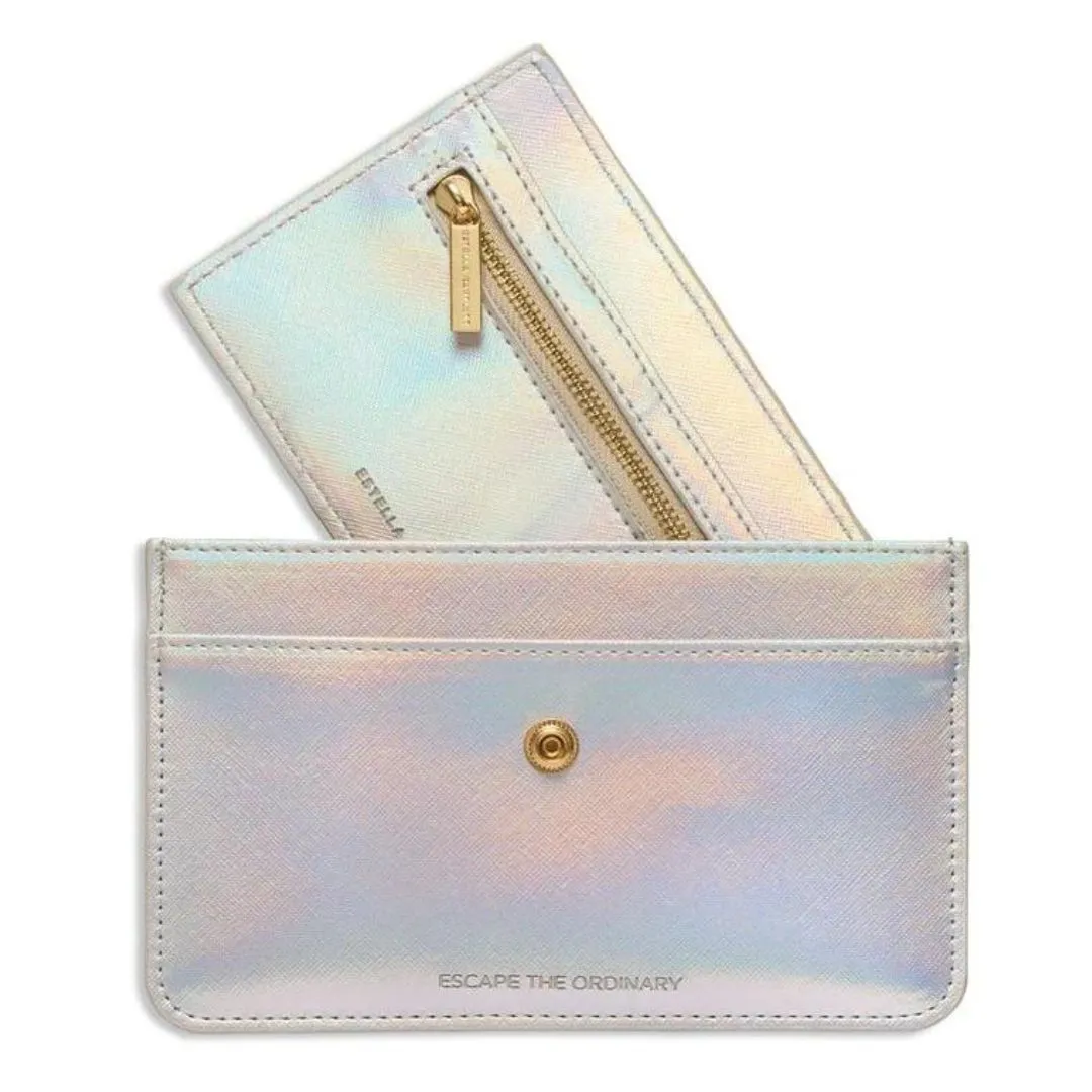 Iridescent Silver Travel Wallet by Estella Bartlett