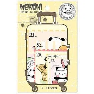 Japan original candy color animal suitcase sticker suitcase travel suitcase shape sticker pack sticker 7pcs NP-H7TIY-005