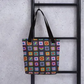 'Kaleidoscope' Classic Granny Square Tote Bag