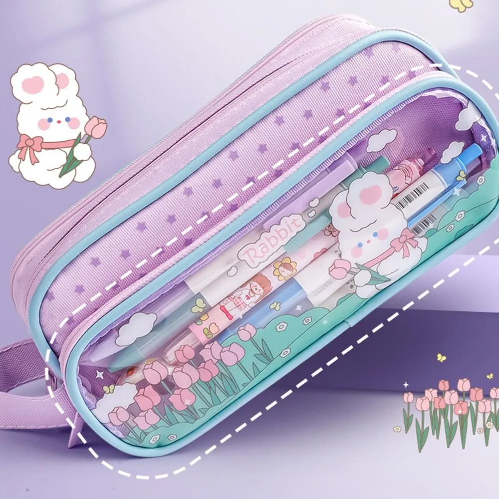 Kawaii Friends Large Pencil Case