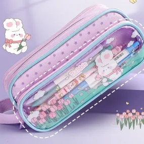 Kawaii Friends Large Pencil Case