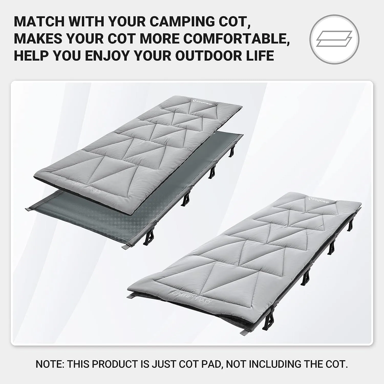 KingCamp Extra Thick Camping Sleeping Pad Cotton Mat