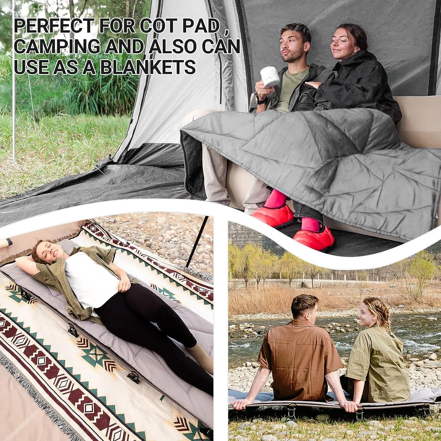 KingCamp Extra Thick Camping Sleeping Pad Cotton Mat