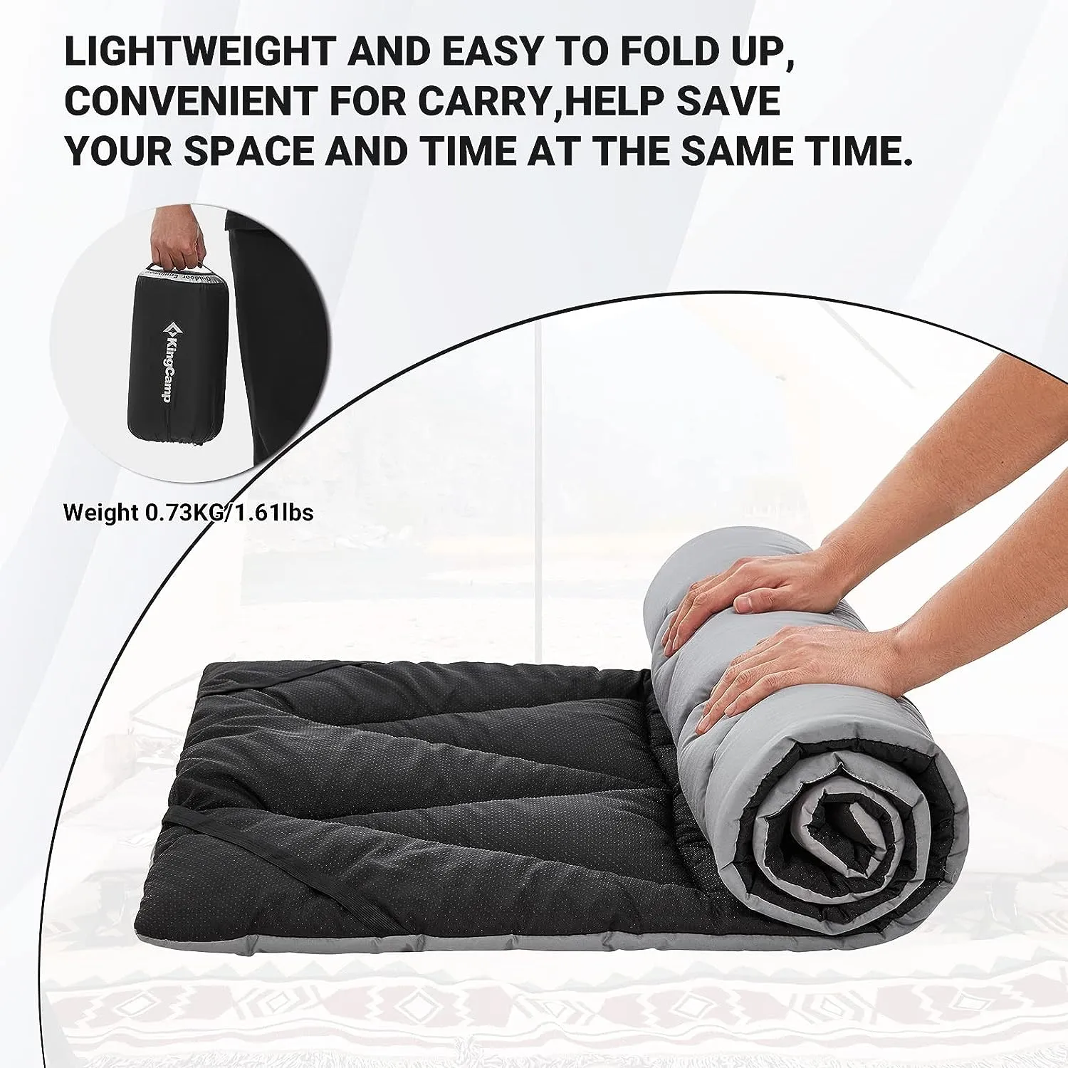 KingCamp Extra Thick Camping Sleeping Pad Cotton Mat