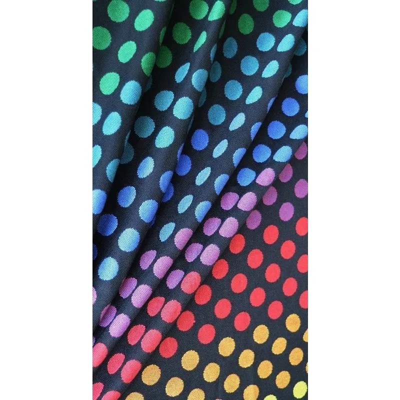 Kokadi Ring Sling - Black Rainbow Dots