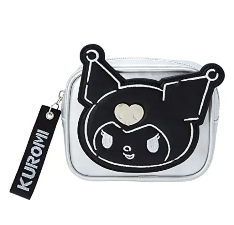 Kuromi Mini Shoulder Bag or Die Cut Pouch (2022 Monotone Series - Japan Exclusive)